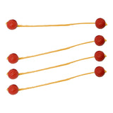 Maxbell Ladder Balls Backyard Games Outdoor Replacement Sports Lawn Ladder Toss Game 4pcs Red