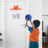 Maxbell Silent Basketball and Hoop Set Parent Child Interactive Toy Gift Silent Ball Blue
