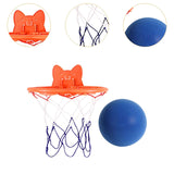 Maxbell Silent Basketball and Hoop Set Parent Child Interactive Toy Gift Silent Ball Blue