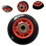 Maxbell Rowing Machine Seat Wheel Easy Installation Sturdy 3 inch in Dia Replacement Red