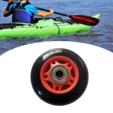 Maxbell Rowing Machine Seat Wheel Easy Installation Sturdy 3 inch in Dia Replacement Red