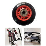 Maxbell Rowing Machine Seat Wheel Easy Installation Sturdy 3 inch in Dia Replacement Red