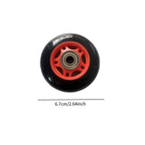 Maxbell Rowing Machine Seat Wheel Easy Installation Sturdy 3 inch in Dia Replacement Red