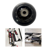 Maxbell Rowing Machine Seat Wheel Easy Installation Sturdy 3 inch in Dia Replacement Black