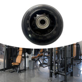 Maxbell Rowing Machine Seat Wheel Easy Installation Sturdy 3 inch in Dia Replacement Black