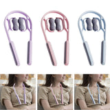 Maxbell Cervical Spine Neck Massager Roller Ergonomic Comfortable for Neck Waist Arm Purple