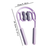 Maxbell Cervical Spine Neck Massager Roller Ergonomic Comfortable for Neck Waist Arm Purple