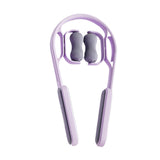 Maxbell Cervical Spine Neck Massager Roller Ergonomic Comfortable for Neck Waist Arm Purple