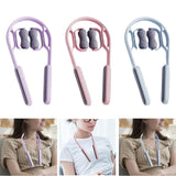 Maxbell Cervical Spine Neck Massager Roller Ergonomic Comfortable for Neck Waist Arm Purple