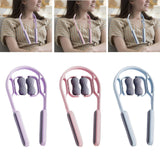 Maxbell Cervical Spine Neck Massager Roller Ergonomic Comfortable for Neck Waist Arm Purple