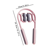 Maxbell Cervical Spine Neck Massager Roller Ergonomic Comfortable for Neck Waist Arm Pink