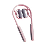 Maxbell Cervical Spine Neck Massager Roller Ergonomic Comfortable for Neck Waist Arm Pink