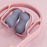 Maxbell Cervical Spine Neck Massager Roller Ergonomic Comfortable for Neck Waist Arm Pink