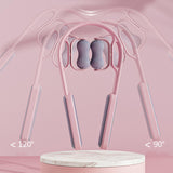 Maxbell Cervical Spine Neck Massager Roller Ergonomic Comfortable for Neck Waist Arm Pink