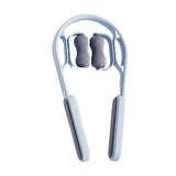 Maxbell Cervical Spine Neck Massager Roller Ergonomic Comfortable for Neck Waist Arm Blue