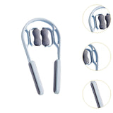 Maxbell Cervical Spine Neck Massager Roller Ergonomic Comfortable for Neck Waist Arm Blue