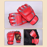 Maxbell Kick Boxing Gloves Gear Boxing Practice Training Gloves for Sports Taekwondo Red