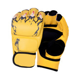 Maxbell Kick Boxing Gloves Gear Boxing Practice Training Gloves for Sports Taekwondo Yellow