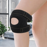 Maxbell Patellar Tendon Knee Strap Portable Adjustable for Sports Volleyball Workout Black