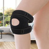 Maxbell Patellar Tendon Knee Strap Portable Adjustable for Sports Volleyball Workout Black