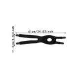 Maxbell Patellar Tendon Knee Strap Portable Adjustable for Sports Volleyball Workout Black