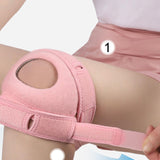 Maxbell Patellar Tendon Knee Strap Portable Adjustable for Sports Volleyball Workout Pink
