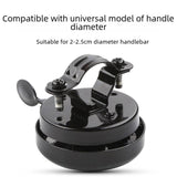 Maxbell Bike Bell Gear Classic for Outdoor Diameter 2-2.5cm Handlebar Mountain Bikes Black