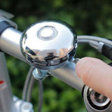 Maxbell Bike Bell Gear Classic for Outdoor Diameter 2-2.5cm Handlebar Mountain Bikes Silver