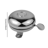 Maxbell Bike Bell Gear Classic for Outdoor Diameter 2-2.5cm Handlebar Mountain Bikes Silver