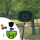 Maxbell Children Trampoline Basketball Hoop Set Simple Assembly Soft Basketball Goal