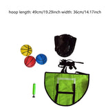 Maxbell Children Trampoline Basketball Hoop Set Simple Assembly Soft Basketball Goal