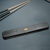 Maxbell Pool Cue Case for 1/2 Billiard Cue Stick Organizer for Club Training Outdoor black