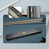 Maxbell Pool Cue Case for 1/2 Billiard Cue Stick Organizer for Club Training Outdoor black