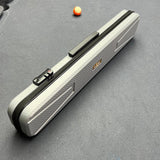 Maxbell Pool Cue Case for 1/2 Billiard Cue Stick Organizer for Club Training Outdoor argent and gray
