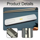 Maxbell Pool Cue Case for 1/2 Billiard Cue Stick Organizer for Club Training Outdoor argent and gray