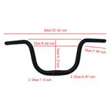 Maxbell Mountain Bike Riser Handlebar Easily Install 23.6inch Long Bicycle Accessory Black