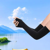 Maxbell Sun Protection Sleeves Arm Compression Covers for Golf Riding Outdoor Sports with Thumb Hole