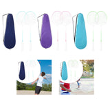 Maxbell 2Pcs Badminton Rackets with Bag Badminton Racquets Light Blue Rackets