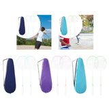 Maxbell 2Pcs Badminton Rackets with Bag Badminton Racquets Light Blue Rackets