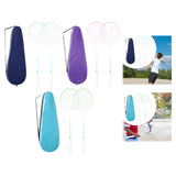 Maxbell 2Pcs Badminton Rackets with Bag Badminton Racquets Light Blue Rackets