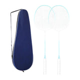 Maxbell 2Pcs Badminton Rackets with Bag Badminton Racquets Light Blue Rackets