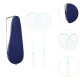 Maxbell 2Pcs Badminton Rackets with Bag Badminton Racquets Light Blue Rackets