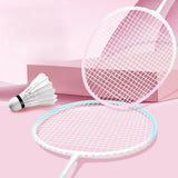 Maxbell 2Pcs Badminton Rackets with Bag Badminton Racquets Pink Rackets