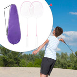 Maxbell 2Pcs Badminton Rackets with Bag Badminton Racquets Pink Rackets