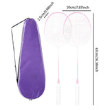 Maxbell 2Pcs Badminton Rackets with Bag Badminton Racquets Pink Rackets