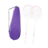 Maxbell 2Pcs Badminton Rackets with Bag Badminton Racquets Pink Rackets