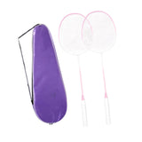 Maxbell 2Pcs Badminton Rackets with Bag Badminton Racquets Pink Rackets