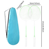 Maxbell 2Pcs Badminton Rackets with Bag Badminton Racquets Light Green Rackets
