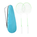 Maxbell 2Pcs Badminton Rackets with Bag Badminton Racquets Light Green Rackets