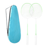 Maxbell 2Pcs Badminton Rackets with Bag Badminton Racquets Light Green Rackets